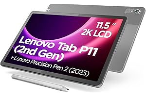‎LENOVO Lenovo Tab P11 (2. Gen) Tablet | 11,5'' 2K Touch Display | MediaTek Helio G99 | 4GB RAM | 128GB Speicher | Android 13 | grau | inkl. Lenovo Precision Pen 2