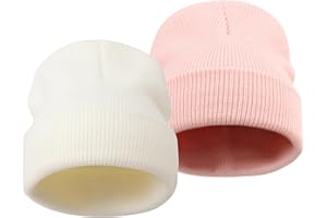 DRESHOW Toddler Beanie Bambini Cappelli Invernali Bambini Morbida Maglia Unisex Cappello per Bambini Ragazzi Ragazze Cappello Caldo per 6 Mesi-7 Anni