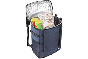 SAITUMA Mochila Isotérmica 20L, Bolsa Almuerzo Isotérmica, Bolsa Isotérmica, para Mantener la Comida Caliente o Fría para Picnics, Senderismo, Camping, Barbacoas
