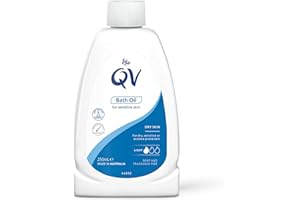 QV Bath Oil (250 ml) Moisturising Bath Soak for Sensitive Skin, Relief from Dry Itchy Skin, Gentle pH Balanced Formula, Fragrance Free, Soap Free, Non Greasy, Noncomedogenic Bath Soak