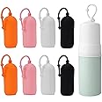 INOVERA (LABEL) 8 Pieces Travel Bottle Covers - Leak Proof Bottles Sleeves - Reusable Elastic Cover for Toiletry, Shampoo & L