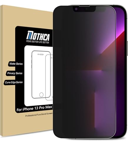 MAYtobe 2 Pezzi 360 Gradi Privacy Pellicola Protettiva per iPhone 13 Pro Max, 14 Plus Vetro Temperato, 4 lati Anti Spy, Durezza 9H, Anti-Impronte, Anti Graffio, HD Protezione Schermo