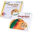 Bhagat's Heera Sweets SonRoll Shree Heera Sweets - SonRoll Combo |Mango & Orange Flavoured SonRoll (250Gms Each) Preservatives Free Soft Flaky Sweets Mithai Box For Diwali Sweets Ganesh Chaturthi Rakhi Christmas Holi Valentine | For All Festivals