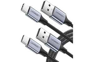 UGREEN Kabel USB C USB A 2 Pack, kabel typu C Szybkie ładowanie 3A QC 3.0 Kompatybilny z Macbook Pro 16" M2 MAX 2023, iPhone 14, Galaxy S23/S22/A53/, Google Pixel 6a/7, Xiaomi Redmi Note 11/10 3M