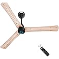 Atomberg Renesa+ 1200 mm BLDC Motor with Remote 3 Blade Ceiling Fan (Natural Oak Wood, Pack of 1)