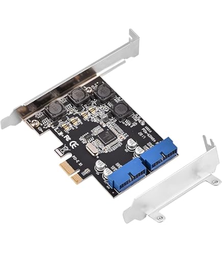 2e generatie PCIe naar USB 3.2/3.1 uitbreidingskaart, 5 poorten (3 type 2e generatie PCIe naar USB 3.2/3.1 uitbreidingskaart, 5 poorten (3 type
