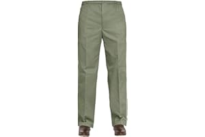 EHD Mens Elasticated Waist Smart Rugby Trousers Super Soft Comfortable Workwear Bottoms Straight Leg Casual Formal Golf Pants