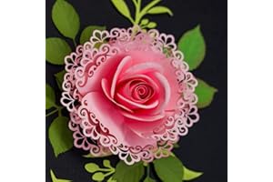 Yuntrip Fustelle a strati in metallo a forma di foglie di fiore per la creazione di biglietti, album di ritagli fai da te, biglietti di carta, stencil, decorazioni artigianali, foglie di fiori