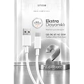 Simex 67W / 120W USB to Type-C 6A Turbo Hızlı Şarj Kablosu 1 Metre CE Belgeli Xiaomi Uyumlu