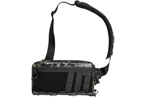 TACTICAL_GEEK Cache L3 X-pac Multicam Negro EDC Bolso Sling Para Pecho, Bolso cruzado, Bolso de Hombro, Porte de Viaje, Cremallera YKK, Mochila Táctica de Hombro, Correa Ambidiestra de Excursionismo