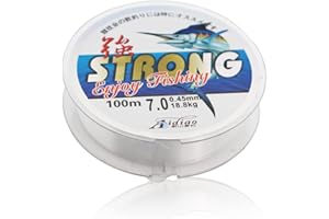 LVZHEN 100 Meters Fishing Line, 0.45mm Strong Fishing Wire 41LB Clear Monofilament Wire String Transparent Sewing Thread Invisible Nylon Threads for Jewellery Beading Making Hanging Decorations