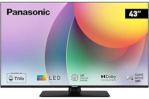Panasonic TB-43W60AEZ, Serie W60 43 inch 4K Ultra HD LED Smart TV, 2024, TiVo, Colour Engine 4K, Dolby Vision e Atmos, Game Mode Plus, Per un' Esperienza Visiva Ottimale