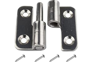 XCYROIIY 6 cerniere rimovibili 1,5' piccoli giunti scorrevoli Cerniere per porte rimovibili in acciaio inossidabile 304 per mancini