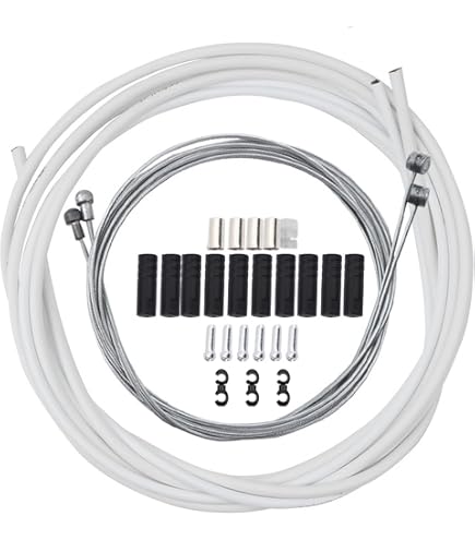 Teyssor Bremszug-Set Für Fahrräder – Inkl. 2x Bremskabel (1,8 M), Bremsgehäuse (2,5 M) & Montagezubehör