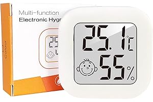 Wepai Mini Igrometro Termometro Digitale,1PCS LCD Mini Igrometro Digitale Professionale,Monitor di Temperatura e umidità, Termometro da Interno per Serra, Stanza, Casa