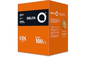 Delta Q - Aqtivus Malda Kaffekapslar - 100 Kapslar Intensitet 8 Kompatibel Med Delta Q Kaffemaskiner - Intensiv Espresso Med