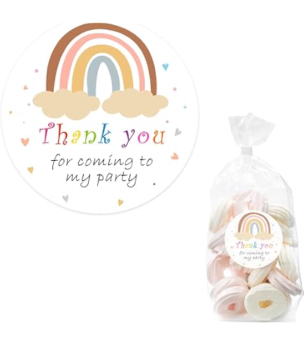 24 Personalised Unicorn Birthday Stickers – Thank You For Coming To My Party – Giggle Amore 2 thumbnail image