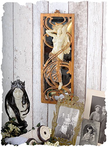 TRAUMHAFTER SPIEGEL IM JUGENDSTIL ART NOUVEAU FRAUENAKT EXKLUSIV - 3