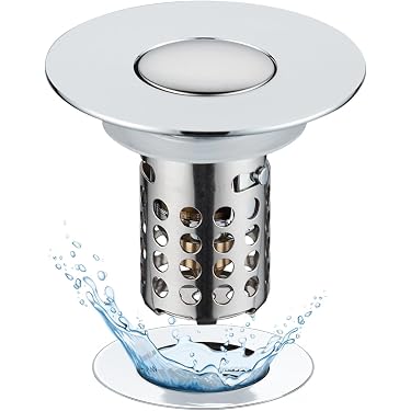 Canomo Abfluss-Spritzschutz Aus Gummi – 6 Stück, Schwarz, Ø 8 Cm, Für Müllentsorger & Spülen