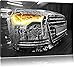 Produktbild Audi Motor, Bild auf Leinwand, XXL riesige Bilder fertig gerahmt mit Keilrahmen, Kunstdruck auf Wandbild mit Rahmen, günstiger als Gemälde oder Ölbild, kein Poster oder Plakat, Format:120x80 cm