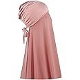 Faticinfa Instant Chiffon Hijab with Tie Back Under Cap Solid Color Soft Chiffon Scarf With Hijab Inner Caps For Muslim Women