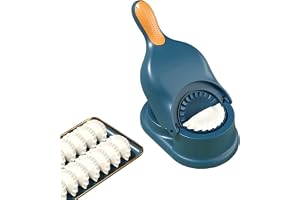 Dumpling Maker 2 i 1 degpress-set dumpling skinntillverkare dumpling form köksredskap blå, dumpling hudtillverkare