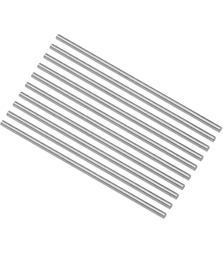 Sourcing Map - 2 Tiges HSS Rondes 10mm X 100mm - Parfaites Pour Tournage, Engrenages Et Projets DIY