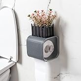 Porsima Adhesive Bathroom Toilet Paper Wc Napkin Holder Paper Holder Toilet Paper Organizer (Anthracite)