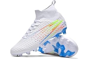 DASHANGYAN Botas de fútbol para Hombre High Top Spikes Botas de fútbol al Aire Libre Entrenamiento de fútbol Juvenil Zapatillas Transpirables Kicking Athletic Training Shoes Sneakers