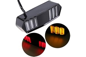 SFONIA Motocicleta LED Luz Trasera Luz de Freno Luces de Señal de Giro 12V Luz Lndicadora de Giro Impermeable Universal para MSX125 CBR650F CTX700 CTX700N YG-125