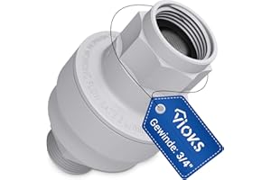 VIOKS Wasserstop 3/4 Zoll & Wasserstop Waschmaschine Aquastop Ventil/Wasserstop Spülmaschine Adapter Waschmaschine Zulauf für Waschmaschine Zulaufschlauch Geschirrspüler Schläuche 3/4 Zoll