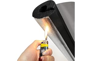 POCHY Rohrisolierung,Schaumstoff-Rohrisolierung,Frostschutz Isolierrohr Für Den Außenbereich, ID 16-114mm,Dicke 10mm/15mm/20mm/30mm,Länge 95cm,für Heizung und Isolierung im Innen- und Außenbereich ( Size :