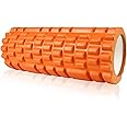 LUKSYOL Foam Roller - Deep Tissue Massage, Muscle Stretching, and Physiotherapy Tool | Versatile Yoga Wheel for Cellulite Reduction | Relieve Back Pain and Improve Flexibility (Orange | Model 1)