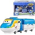 Super Wings - Tony Transformation Train Robot Suitable for 3 4 5 6 7 Year Old Boys and Girls, Transformation Train Action Figures for Preschool Games and Birthday Gifts, 5 Inch