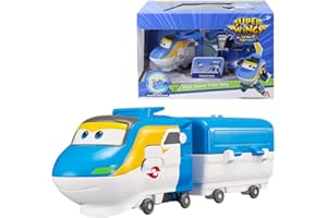 Super Wings - Train Transformable Robot Tony pour Garçons et Filles De 3 4 5 6 7 Ans, Figurines de Train Transformables pour Jeux Préscolaires et Cadeaux d'anniversaire, 5 Pouces.