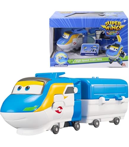 Super Wings Paul Aereo Trasformabile 12 Cm – Da Aereo A Robot – Giocattolo Per Bambini