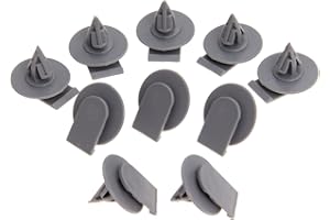 Bowarepro, Set di 20 clip per passaruota con modanatura laterale, in plastica, colore: grigio, per esterni
