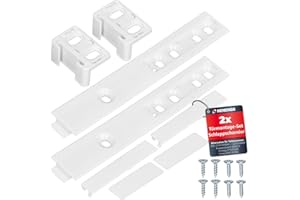 Kenekos - 2x set di montaggio porta cerniera di trascinamento compatibile con frigorifero AEG, come ricambio numero 2230349041, 223034904, adatto anche per Küppersbusch 430922, Zanker, Zanussi