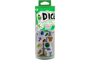 Falomir - Dice Futbol | Juego de Dados Dinámico y Competitivo | Lanza Dados y Coincide Colores y Formas para Ganar | Rápido y Emocionante | para 2 a 5 Jugadores (Edad +6)