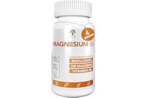 NATURE KARE WELLNESS Bisglicinato de Magnesio 400mg por Capsula + Vitamina B6 | Magnesio Bisglicinato Bisciglinato de Magnesio Magnesium Bisglycinate | Recuperador Muscular Glicinato de Magnesio Magnesium Glycinate