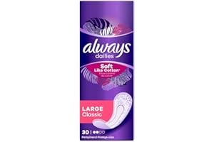 Always Dailies Douce Comme du Coton Grands Protège-Slips 30 Unités