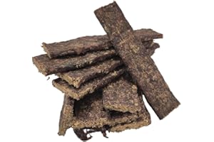 NATURAL TREATS BY PET TREATS WHOLESALE Natural Treats | Beef (100g) | Meaty Strips | 100% Pure Natural Air-Dried Dog Chew Training Treats - Tasty Meat Jerky Training Reward