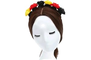 ZADAWERK® Diadema - flores - flores - negro - rojo - amarillo - Alemania - Bélgica