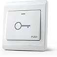 KDL Door Exit Push Button Switch Door Release 86 * 86 Plastic for DIY Elextric Lock Access Control Security System