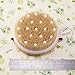 FUNLAVIE Body Brush 100% Natural Bristle with Rubber Nodules Lymphatic Detox Brush