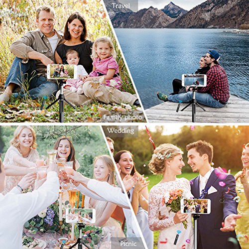 Selfie Stangen, PEYOU [3 in 1]Pocket Bluetooth Selfie Erweiterbar Stick mit Stativ und abnehmbarer Bluetooth Fernbedienung fÃ¼r Gopro Kamera, iPhone, Samsung Galaxy & Smartphone unter 6 zoll