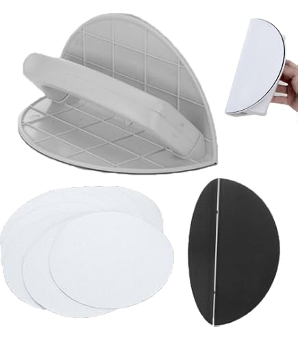 Trockenbau Ecken-Schleifer Set Mit 10 Schleifpapier – PC-Material, 240er Körnung, Für Gipskarton-Wände