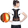 Magnetic Therapy Posture Support Back Brace - Magnetic Medical Grade Adjustable Posture Humpback Corrector Brace Shoulder Back Waist Support Belt Lumbar Support for Lower and Upper Back Pain
