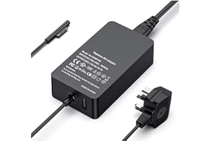 BTBSZ Surface Pro Charger Surface Laptop Charger 65W 15V 4A Power Supply Compatible Microsoft Surface Pro 9/8/7/6/5/4/3/X Surface Laptop1/2/3/4 Surface Go1/2/3 Surface Book 1/2/3 with USB Charging Port