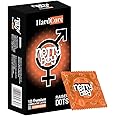 NottyBoy Hardcore Raised Dots Condoms, Pack of 10, Big Bold Studded Textured, Enhanced Sensation with Extra Stimulation (Pack of 10)